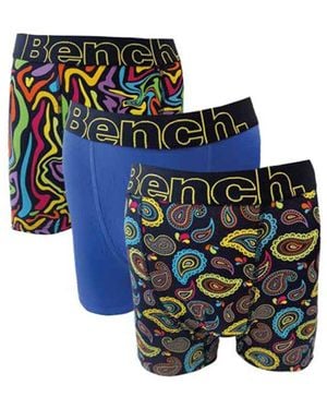 Bench Zaid 3Pk Boxer Shorts - Blue