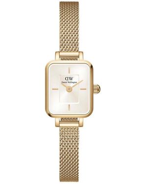 Daniel Wellington Dw00100656 Ladies Quadro Micro 16Mm Watch - Metallic