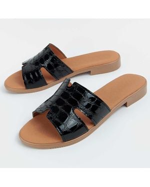 Purapiel Sandal Hacca3 Leather - Black