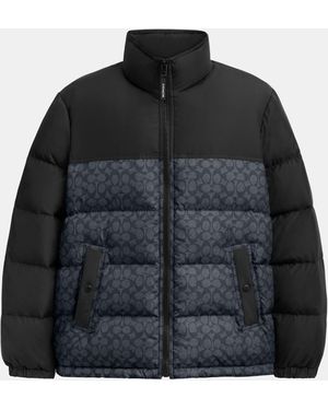 COACH Signature Down Jacket - Black