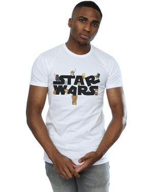 Star Wars Kiddie Logo T-Shirt Cotton - White