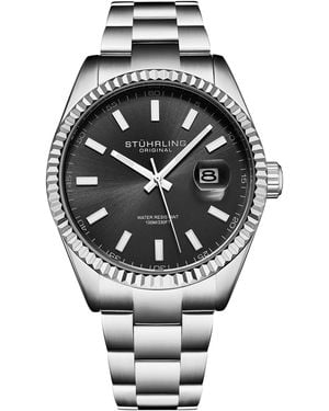Stuhrling Vanguard 4069 Quartz 42Mm - Metallic