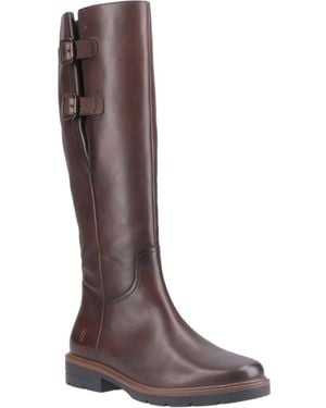 Hush Puppies Tallulah Leather Boots - Brown