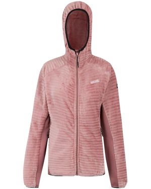 Regatta Ladies Endra Hooded Fleece Jacket (Dusty) - Pink
