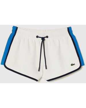 Lacoste Contrast Panel Shorts - Natural