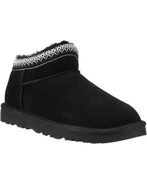 Hush Puppies Sloane Suede Slippers - Black