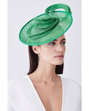 Karen Millen Asymmetric Disc Headband Fascinator - Green