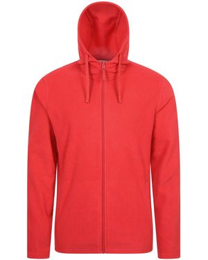 Mountain Warehouse Camber Fleece Full Zip Hoodie (Active) - Red