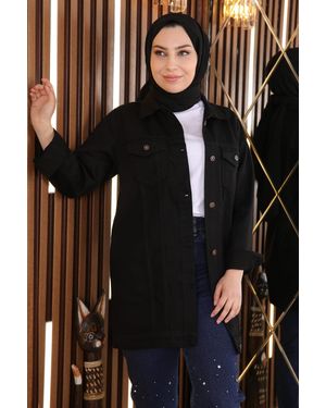 Moda Mihram Gecontroleerde Blazer Jas - Zwart
