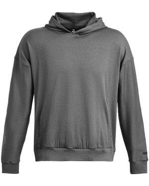 Under Armour Hooded Neck Long Sleeve Relaxed Fit Top - Grey