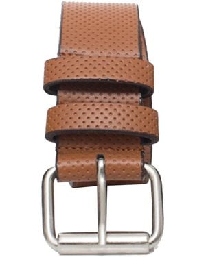 Kruze By Enzo Embossed Leather Belt - Brown