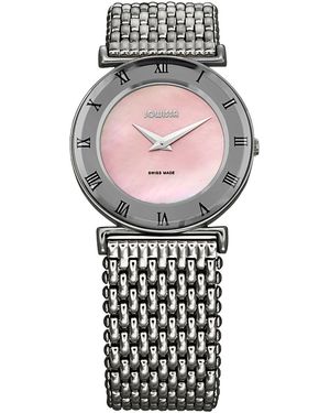 JOWISSA Roma Mol Mother Of Pearl Watch - Black