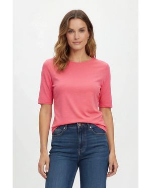 Secret Label Half Sleeve Crew Neck T-Shirt - Red