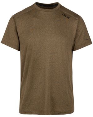 Trespass Doyle Dlx Marl T-Shirt (Dark) - Green