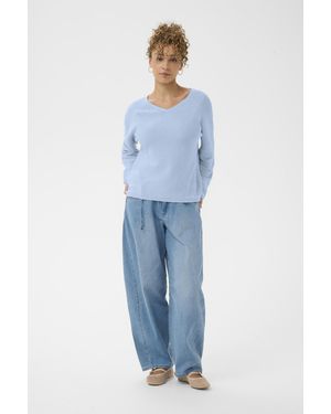 Cream Pullover Crsillar Pullover Loose Fit - Blauw
