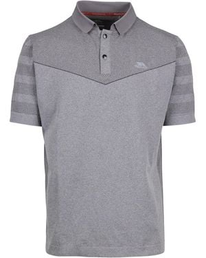 Trespass Nab Tp75 Active Polo Shirt Marl) - Grey