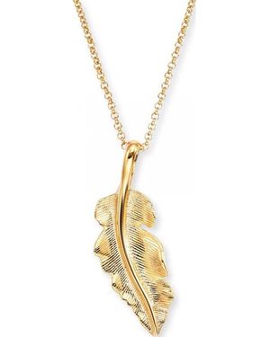Engelsrufer Ern-Feder-G Ladies Feather Necklace - Metallic
