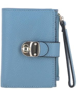 Ashwood Leather 'Amarella' Real Purse - Blue