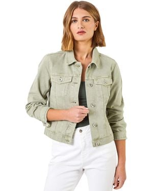 Roman Classic Cotton Denim Jacket - White