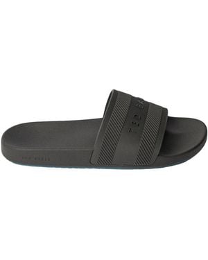 Ted Baker Seenen Rubber Pool Slide - Black