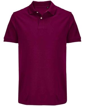 Sol's Adult Pacific Pique Twin Needle Stitch Polo Shirt (Astral) - Purple