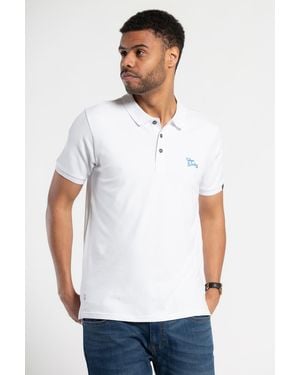 Tokyo Laundry Cotton Short-Sleeve Polo Shirt - White