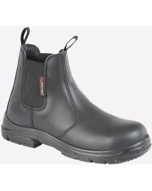Grafters Barstow Safety Boots (Extra Wide Fit) - Black