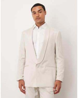 ASOS Regular Suit Jacket - Natural