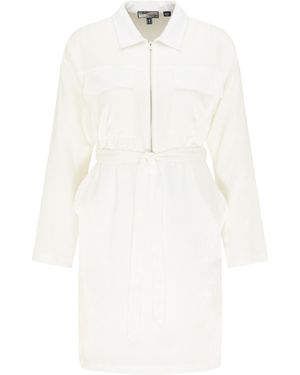 Dreimaster Overhemd Blouse Jurk Dames Wit