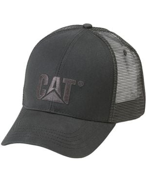 Caterpillar Raised Logo Cotton Adults Baseball Caps - Grey