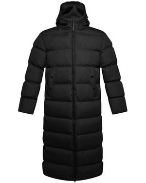 Soulstar Longline Quilted Puffer Jacket - Black