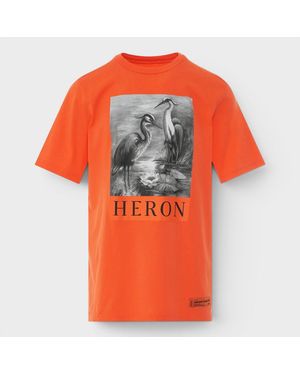 Heron Preston Oversized T-Shirt Cotton - Orange