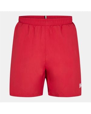 BOSS Dolphin Elasticated Waistband Swim Short - Red