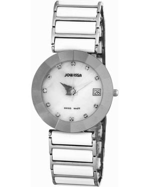 JOWISSA Pyramid 'Smother Of Pearl Watch - Grey