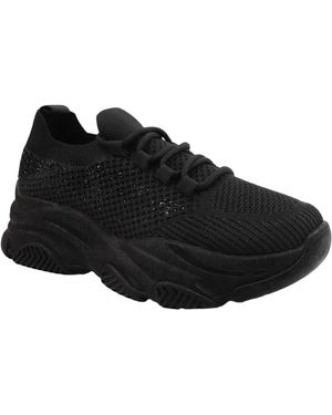 Where's That From Advantage Mesh Chunky Heel Trainers (zwart)
