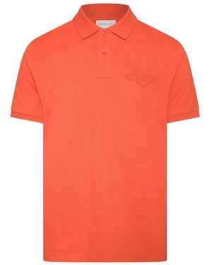 GANT Reg Tonal Shield Polo Shirt - Orange