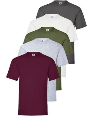 Fruit Of The Loom T-Shirt 5 Pack - White