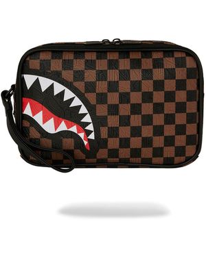 Sprayground Check 2 Emboss Toiletry Bag - Black