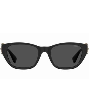 Moschino Buckle Arms Sunglasses - Black