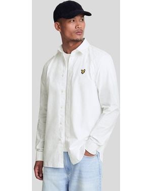 Lyle & Scott Long Sleeve Poplin Shirt - White