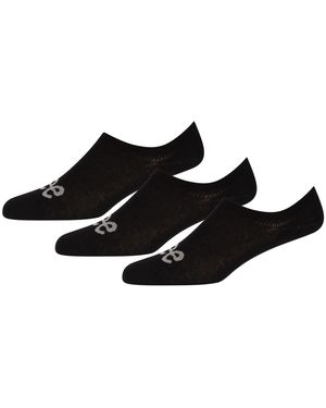 Lee Jeans Chris 3 Pack No Show Liner Socks - Black