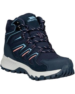 Trespass Ladies Janick Suede Waterproof Walking Boots - Blue