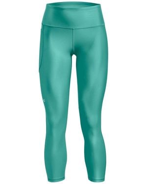 Under Armour Heatgear No Slip Waistband Ankle Leggings - Green