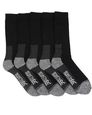 Regatta Boot Socks (Pack Of 5) - Black