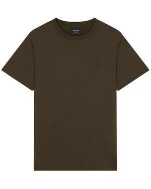 Lyle & Scott Branded Chest Logo T-Shirt Cotton - Green