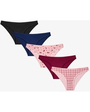 Penti Daisy Check Plaid Briefs - Pink