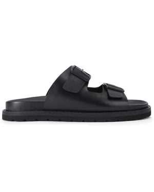 KG by Kurt Geiger Leather Lisbon Sandals - Black