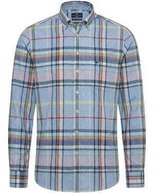 Fynch-Hatton Long Sleeved Shirt New Breeze - Blue