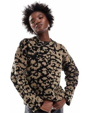 ASOS Crew Neck Knitted Jumper - Black