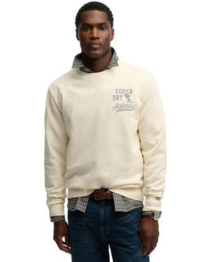 Superdry Trui Creme Crew Neck - Naturel